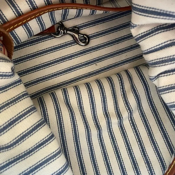 Dooney & Bourke Nylon Wayfarer Hobo - Plum/Purple with Floral Strap - Picture 10 of 14